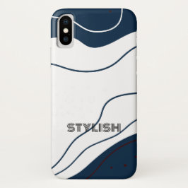Capa Para iPhone Da Case-Mate Azul e branco elegante e moderno
