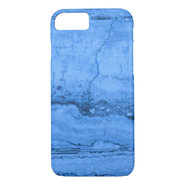 Capa Para iPhone, Case-Mate Azul-Granito-azul-mármore-rocha azul-rocha (Verso)