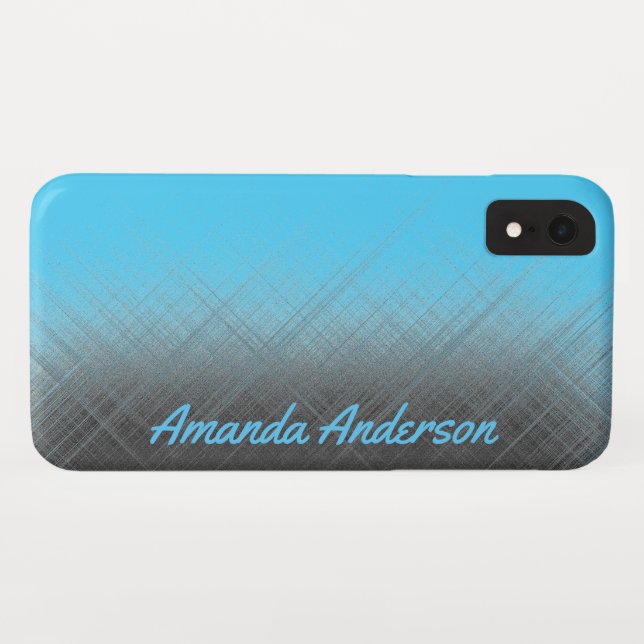 Capa Para iPhone, Case-Mate AZUL - Personalizável (Verso (Horizontal))