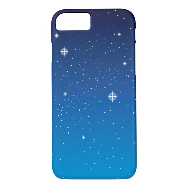 Capa Para iPhone, Case-Mate Azul profundo céu noturno estrelado (Verso)