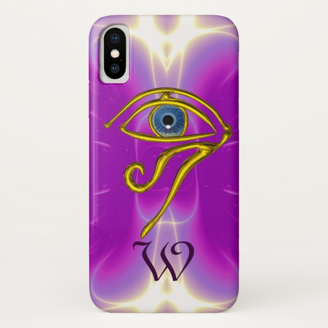 Capa Para iPhone, Case-Mate AZUL TALISMAN MONOGRAM Rosa Fúchsia Roxo (Verso)