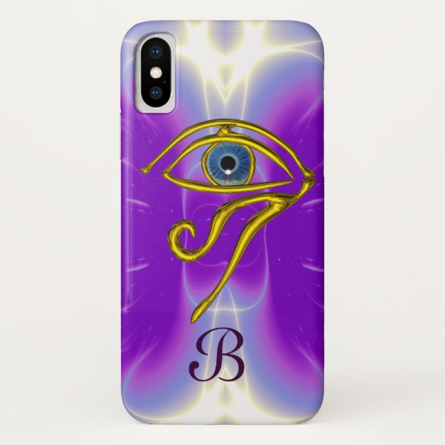 Capa Para iPhone, Case-Mate AZUL TALISMAN MONOGRAM Rosa Fúchsia Roxo (Verso)