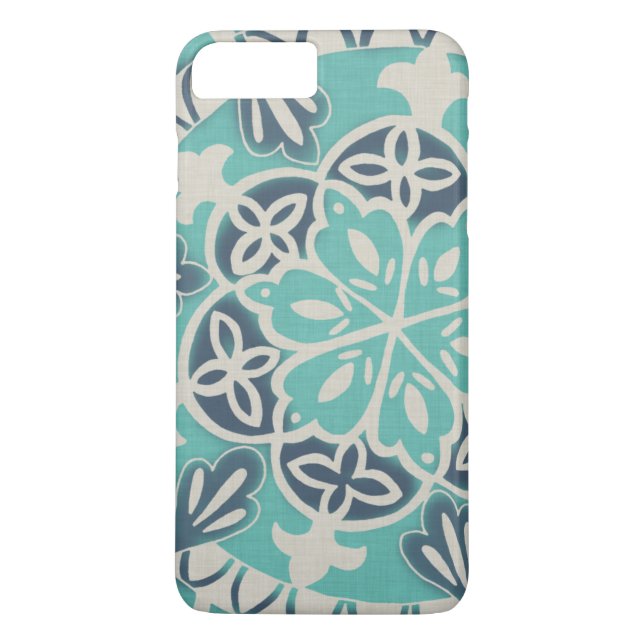 Capa Para iPhone, Case-Mate Azulejo Batik Azul I (Verso)