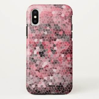 Capa Para iPhone Da Case-Mate Azulejo do Mosaico Motoled Cinza Preto Rosa