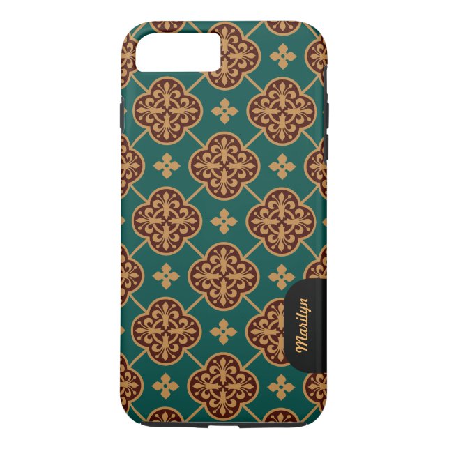 Capa Para iPhone, Case-Mate Azulejo medieval floral CC0905 Augustus Pugin (Verso)