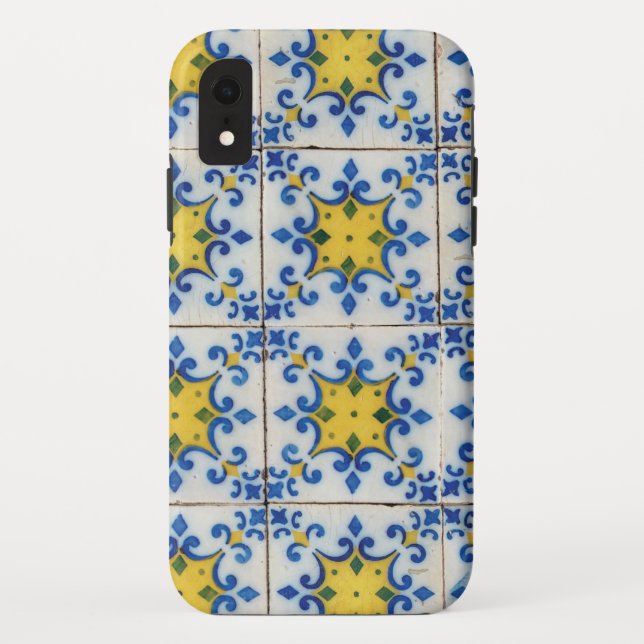 Capa Para iPhone, Case-Mate Azulejos Portugueses - Azulejo - Padrão Azul e Ama (Verso)