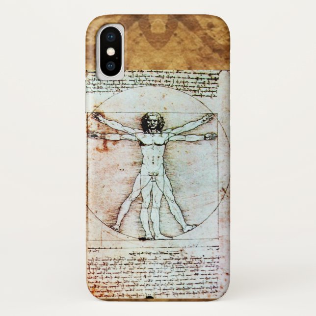 Capa Para iPhone, Case-Mate Bacia antiga do VITRUVIAN MAN (Verso)