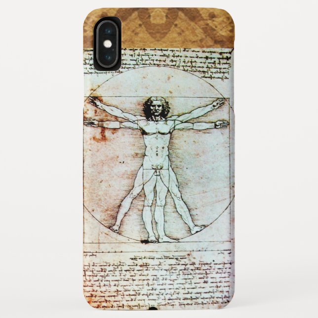 Capa Para iPhone, Case-Mate Bacia antiga do VITRUVIAN MAN (Verso)