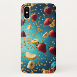 Capa Para iPhone Da Case-Mate bananas e pedaços de morango