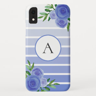 Capa Para iPhone Da Case-Mate Banda Azul Coca-Cola Água Monograma Floral Monogr