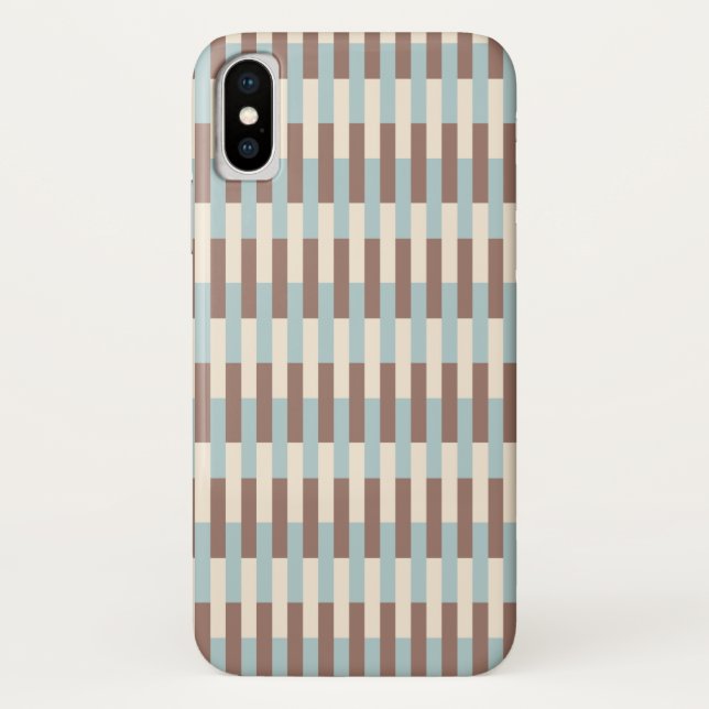 Capa Para iPhone, Case-Mate Bandas Azuis Marrons (Verso)