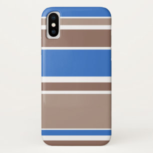 Capa Para iPhone Da Case-Mate Bandas castanhas e azuis