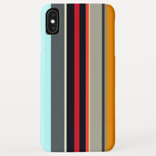 Capa Para iPhone Da Case-Mate Bandas de Prata Azul Amarelo-Vermelha Multicolorid