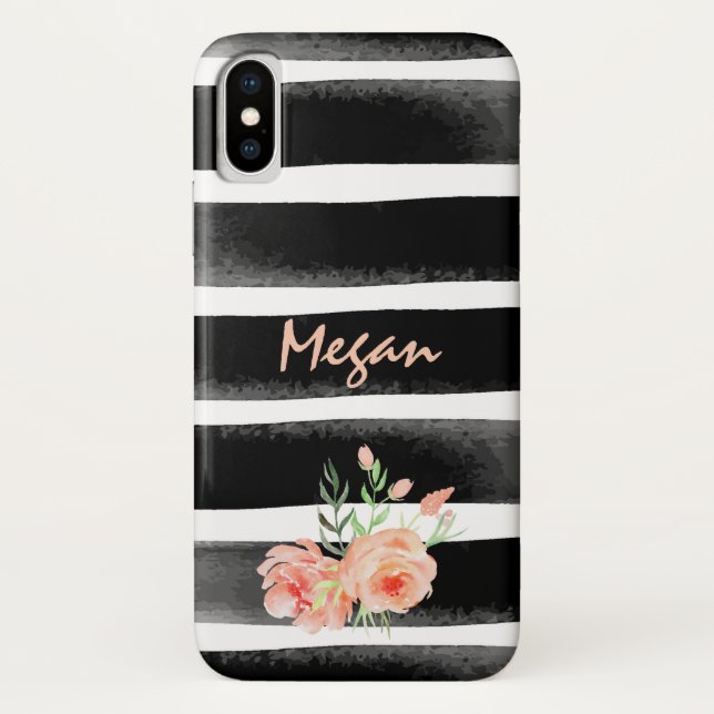 Capa Para iPhone, Case-Mate Bandas Florais Personalizadas (Verso)
