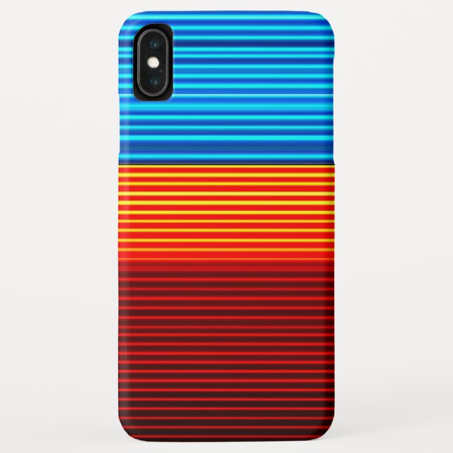 Capa Para iPhone, Case-Mate Bandas vermelhas amarelas azuis (Verso)