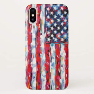 Capa Para iPhone X Bandeira Americana
