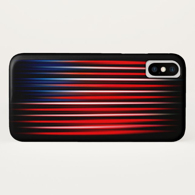 Capa Para iPhone, Case-Mate Bandeira Americana com Abstrato Strike (Verso (Horizontal))