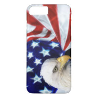 Bandeira americana com patriotismo da águia