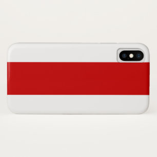 Capa Para iPhone Da Case-Mate Bandeira da Bielorrússia (Vermelha e Branca)