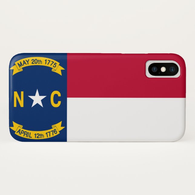 Capa Para iPhone, Case-Mate Bandeira da Carolina do Norte (Verso (Horizontal))
