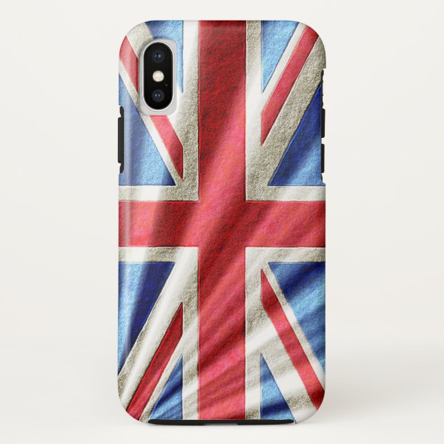 Capa Para iPhone, Case-Mate Bandeira da União 3D/Design Jack (Verso)