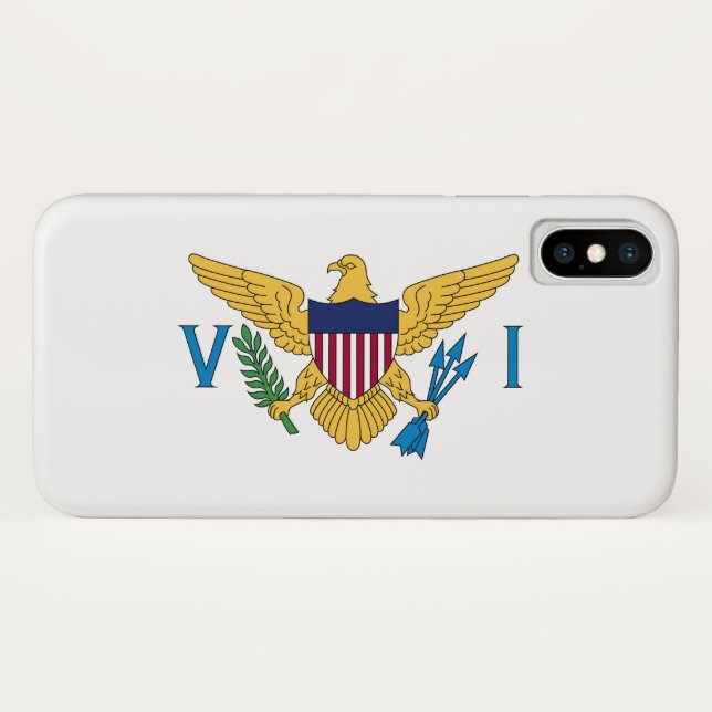 Capa Para iPhone, Case-Mate Bandeira das Ilhas Virgens dos Estados Unidos (Verso (Horizontal))