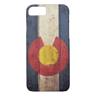 Capa Para iPhone Da Case-Mate Bandeira de madeira velha de Colorado