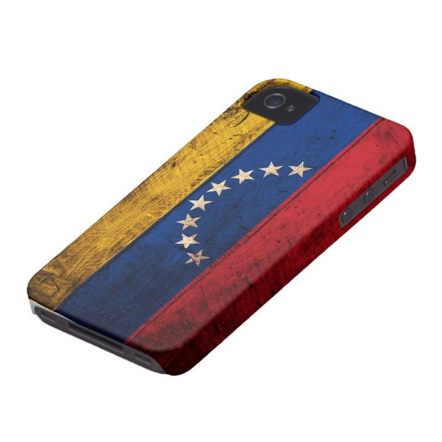 Capa Para iPhone, Case-Mate Bandeira de madeira velha de Venezuela (Base)