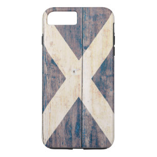 Capa Para iPhone Da Case-Mate Bandeira de Scotland na madeira