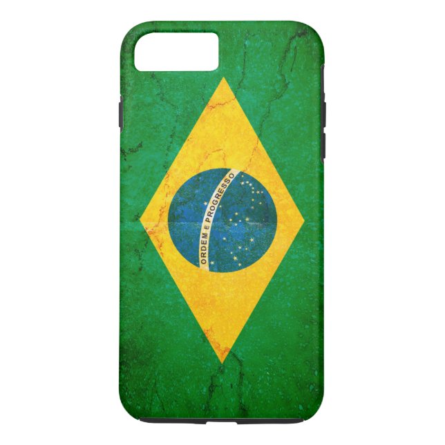 Capa Para iPhone, Case-Mate Bandeira do Brasil no Grunge (Verso)