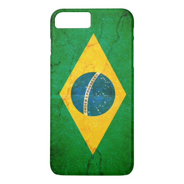 Capa Para iPhone, Case-Mate Bandeira do Brasil no Grunge (Verso)