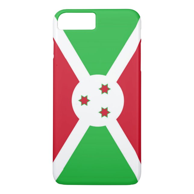 Capa Para iPhone, Case-Mate Bandeira do Burundi (Verso)