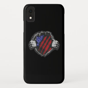 Capa Para iPhone Da Case-Mate Bandeira do Costume de Super Herói dos EUA