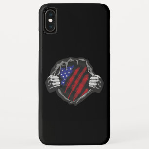 Capa Para iPhone Da Case-Mate Bandeira do Costume de Super Herói dos EUA