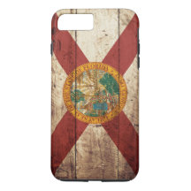 Bandeira do Estado da Flórida em Old Wood Grain