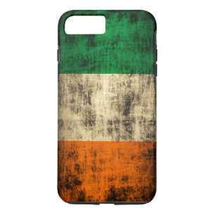 Capa iPhone 8 Plus/7 Plus Bandeira do irlandês do Grunge do vintage