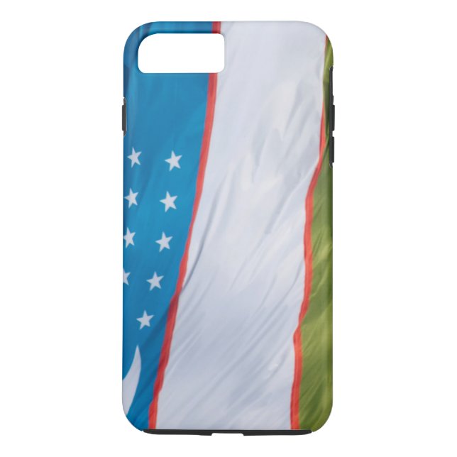 Capa Para iPhone, Case-Mate Bandeira do Usbequistão (Verso)