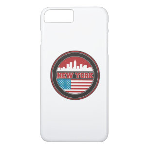 Capa Para iPhone Da Case-Mate Bandeira dos Estados Unidos da skyline de New
