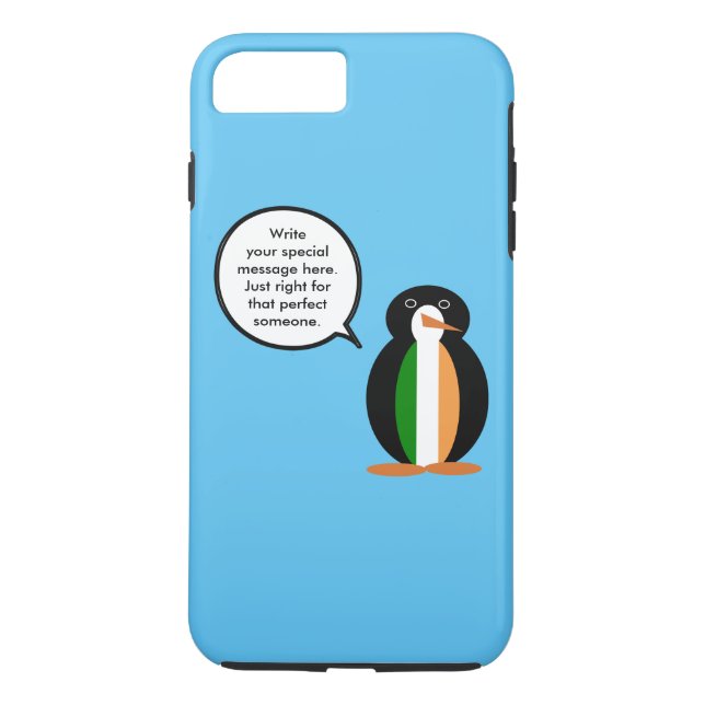 Capa Para iPhone, Case-Mate Bandeira Irlandesa Ms. Penguin Personalizada (Verso)