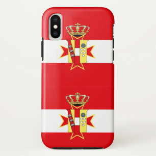 Capa Para iPhone XS Banner branco vermelho Grão-Ducado da Toscana