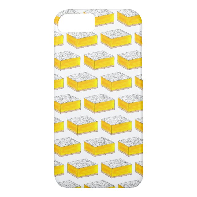 Capa Para iPhone, Case-Mate Bar de lêmon pastelaria Assar de deserto Amarelo (Verso)