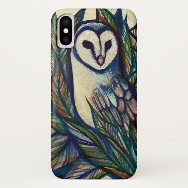Capa Para iPhone, Case-Mate Barn Owl Art (Verso)