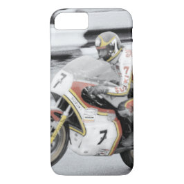 Capa iPhone 8/7 Barry Sheene 2, a versão de cor manual