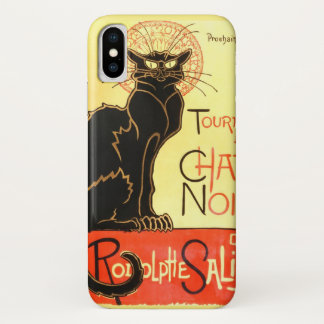Capa Para iPhone X Bate-papo noir, quadro de avisos original do Le
