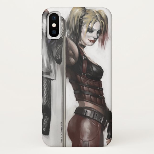 Capa Para iPhone, Case-Mate Batman Arkham | Ilustração de Harley Quinn (Verso)
