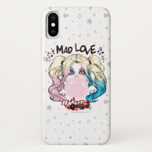Capa Para iPhone X Batman Mad Love Harley Quinn Chewing Bubble Gum
