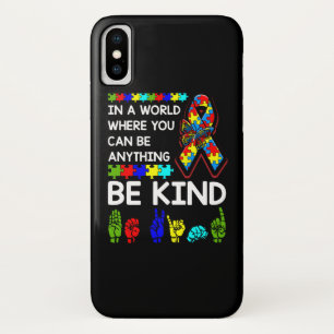 Capa Para iPhone Da Case-Mate Be Kind Autism Awareness ASL Mom Teacher Kindness