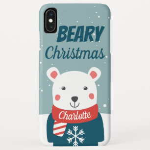 Capa Para iPhone Da Case-Mate Beary Christmas com cartoon polar