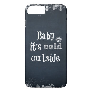 Capa Para iPhone Da Case-Mate Bebê preto e branco é fria Fora da Citação