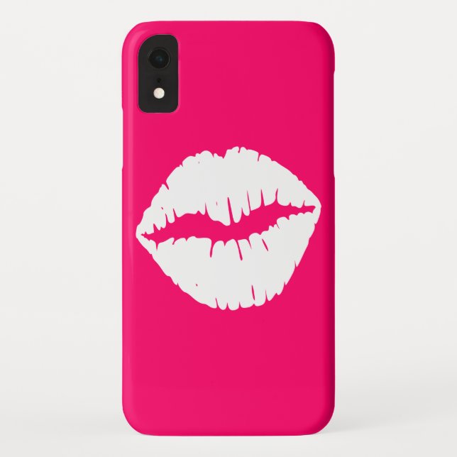 Capa Para iPhone, Case-Mate Beijo de Rosa e Branco (Verso)